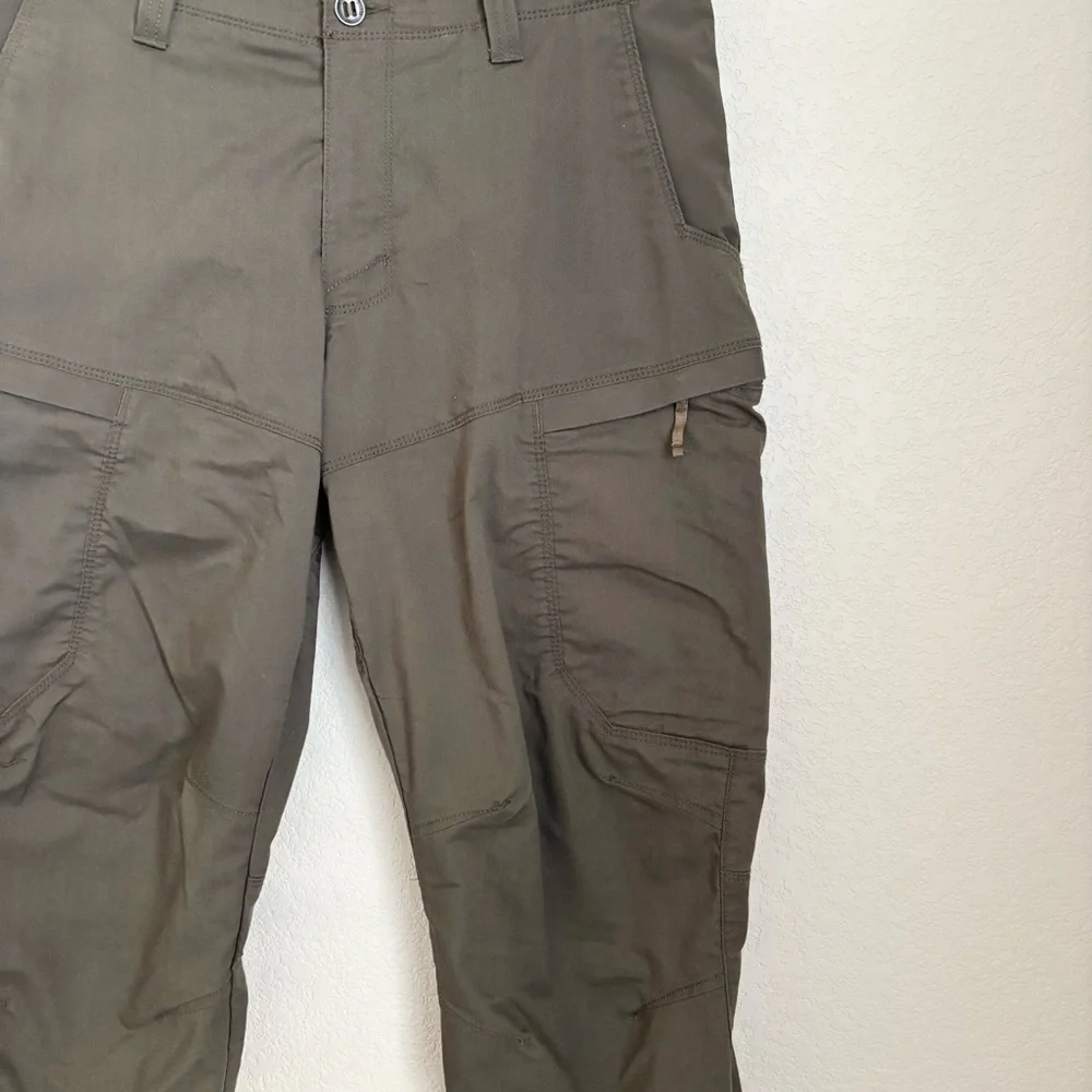 5.11 Tactical Green Cargo Pants Mens Size 36 Polyester Cotton Stretch Outdoor - Picture 3 of 14